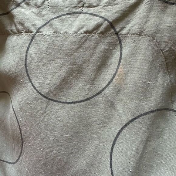 Grizas Women’s Silk Linen Blend Green Sleeveless Jumper Style Dress With All Ove - Picture 4 of 11